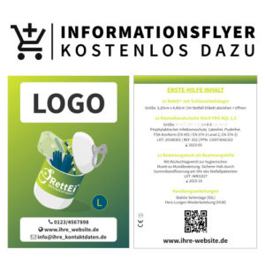 Logo auf Informationsflyer kostenlos dazu