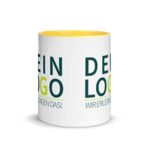 Tasse mit Logo bedrucken lassen in Gelb
