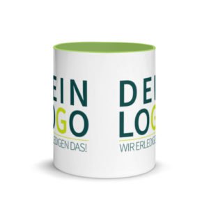 Tasse mit Logo bedrucken lassen in Grün