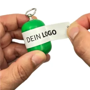 Erste-Hilfe Set als Streuartikel – ideal als Giveaway & personalisiertes Kundengeschenk – Notfallset mit Logo bedrucken lassen in grün beim öffnen